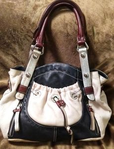 Authentic B. Makowski Tri-Color Satchel